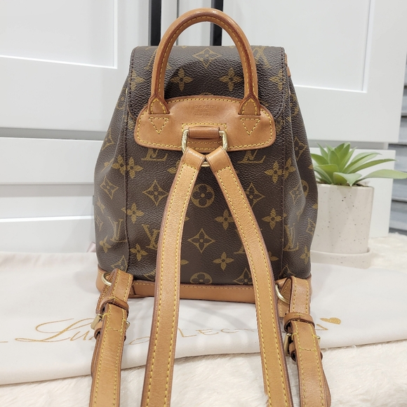 💕DISCONTINUED Very Rare Backpack LOUIS VUITTON Montsouris MINI Monogram - Picture 9 of 16